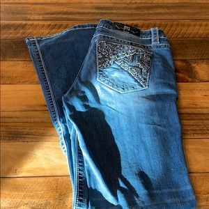 Miss Me Signature Boot Cut Jeans Size 30 Length 34